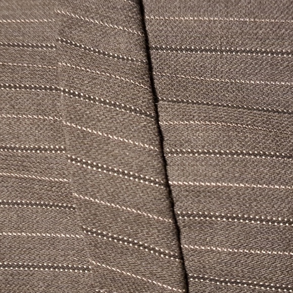 Vintage old schoolSmart set pinstripe men style woman's gray jacket Tall size 13 - Picture 9 of 10